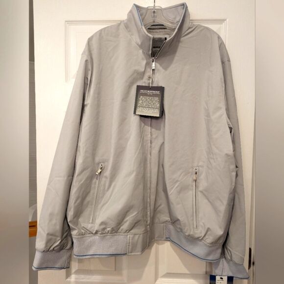 NWT WEATHERPROOF Gray superior stretch water resistant bomber light jacket XXL - Picture 1 of 10